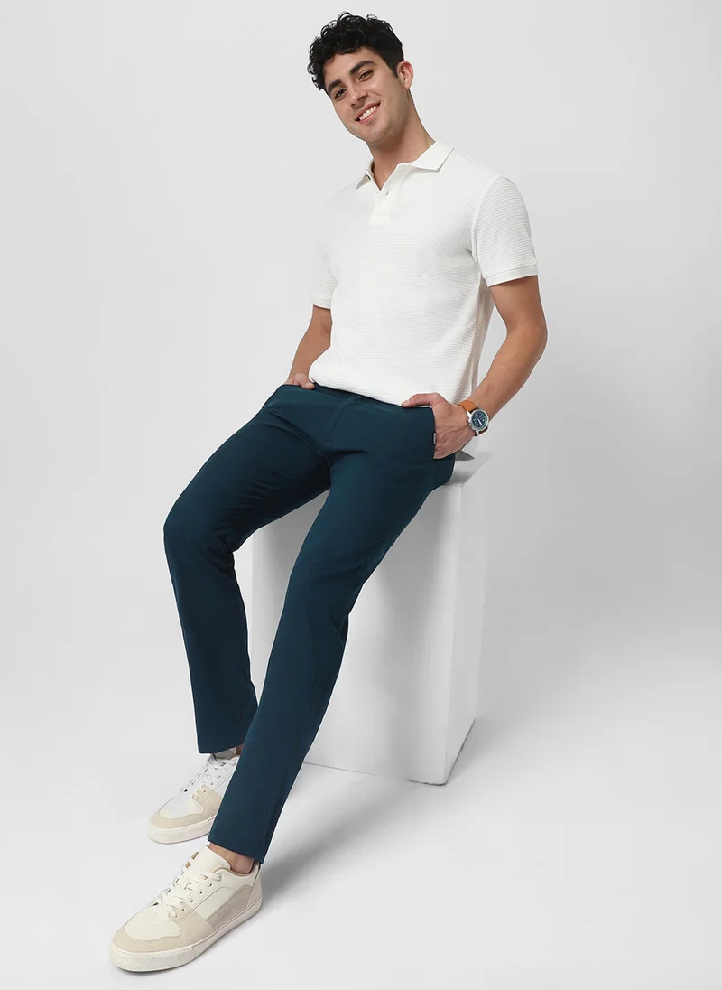 Urbano Fashion  Urbano Fashion Men's Dark Green Cotton Slim Fit Casual Chinos Trousers for Men | Best Price UAE